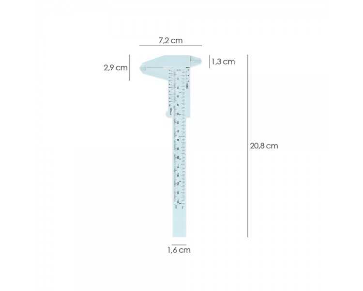 Calibre Plastico 150mm.