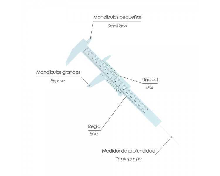 Calibre Plastico 150mm.