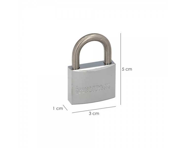 Candado Inoxidable Arco Normal  30mm.