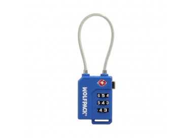 Candado Seguridad Equipaje Tsa 3 Digitos Con Cable Acero. Candado Combinación, Maleta, Viaje, Mochilas, Seguridad
