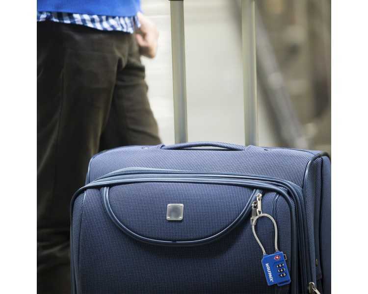 Candado Seguridad Equipaje Tsa 3 Digitos Con Cable Acero. Candado Combinación, Maleta, Viaje, Mochilas, Seguridad