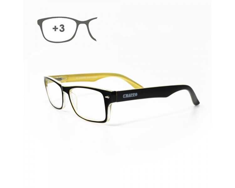 Gafas Lectura Kansas Negro / Amarillo. Aumento +3,0 Gafas De Vista, Gafas De Aumento, Gafas Visión Borrosa