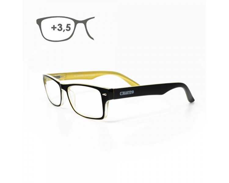Gafas Lectura Kansas Negro / Amarillo. Aumento +3,5 Gafas De Vista, Gafas De Aumento, Gafas Visión Borrosa