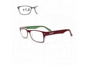 Gafas Lectura Kansas Rojo / Verde. Aumento +1,5 Gafas De Vista, Gafas De Aumento, Gafas Visión Borrosa