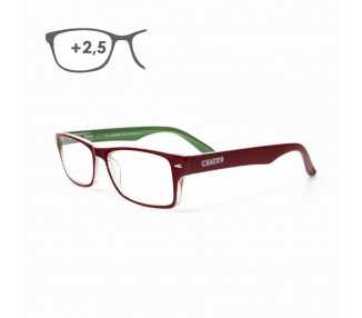 Gafas Lectura Kansas Rojo / Verde. Aumento +2,5 Gafas De Vista, Gafas De Aumento, Gafas Visión Borrosa