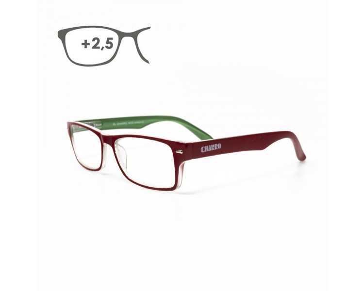 Gafas Lectura Kansas Rojo / Verde. Aumento +2,5 Gafas De Vista, Gafas De Aumento, Gafas Visión Borrosa