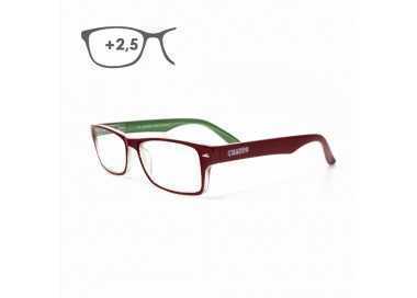 Gafas Lectura Kansas Rojo / Verde. Aumento +2,5 Gafas De Vista, Gafas De Aumento, Gafas Visión Borrosa