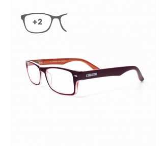 Gafas Lectura Kansas Morado / Naranja. Aumento +2,0 Gafas De Vista, Gafas De Aumento, Gafas Visión Borrosa