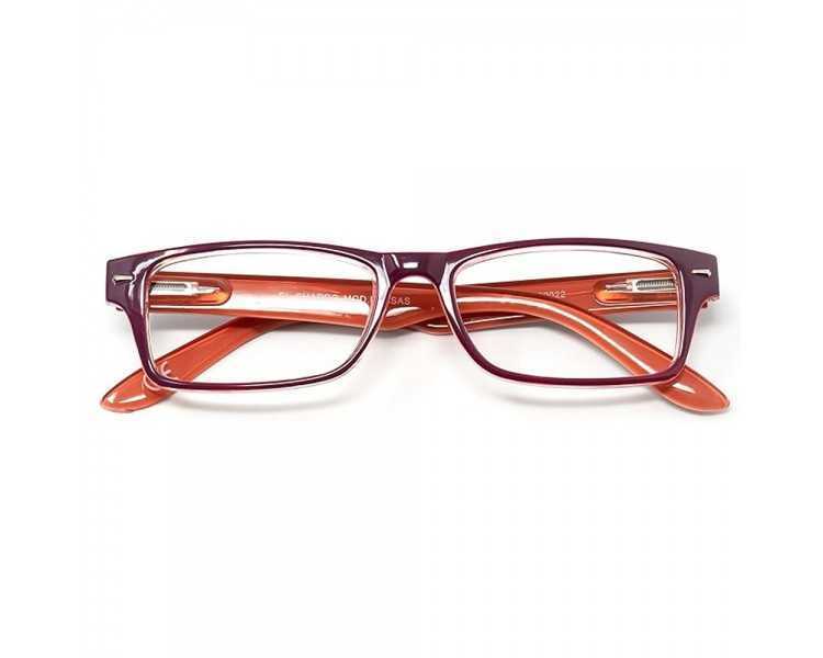 Gafas Lectura Kansas Morado / Naranja. Aumento +2,5 Gafas De Vista, Gafas De Aumento, Gafas Visión Borrosa
