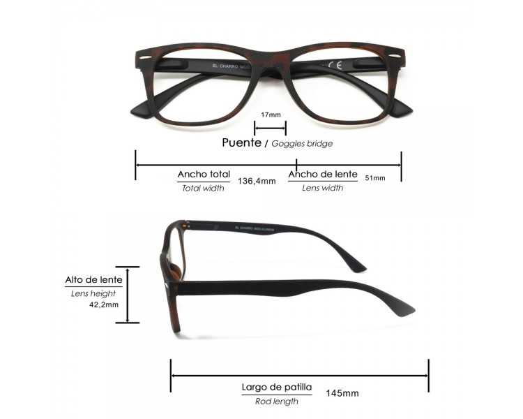 Gafas Lectura Illinois Estampado Carey Aumento +1,5 Gafas De Vista, Gafas De Aumento, Gafas Visión Borrosa