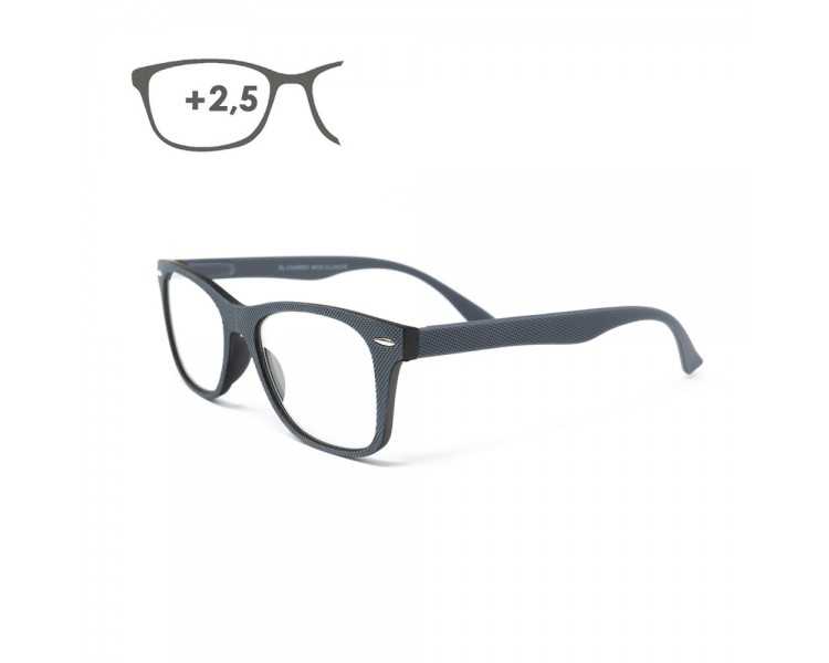 Gafas Lectura Illinois Gris Aumento +2,5 Gafas De Vista, Gafas De Aumento, Gafas Visión Borrosa