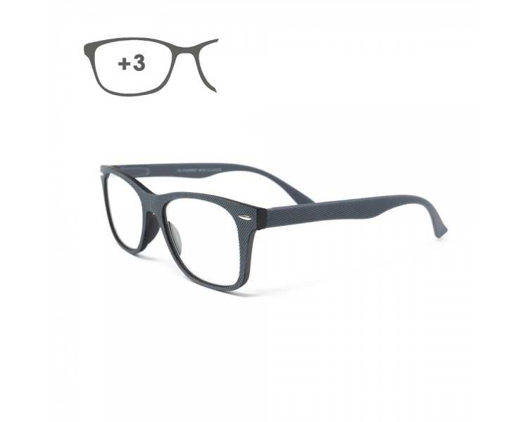 Gafas Lectura Illinois Gris Aumento +3,0 Gafas De Vista, Gafas De Aumento, Gafas Visión Borrosa