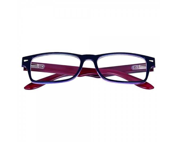Gafas Lectura Kansas Azul Oscuro / Rojo. Aumento +1,5 Gafas De Vista, Gafas De Aumento, Gafas Visión Borrosa