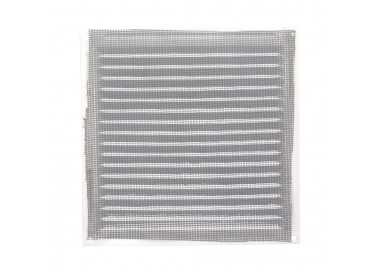 Rejilla Ventilación Aluminio Con Mosquitera Atornillable 200 x 200 mm. Color Blanco