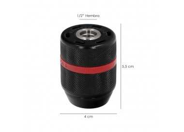 Portabrocas Sin Llave Metalico 1/2" Hembra. Brocas Hasta Ø 13 mm. Mandril taladro