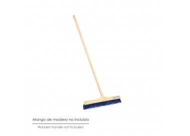 Cepillo Barrendero Industrial Fibra Semi Rigida PVC. Soporte Polipropileno 50 cm. (Sin Mango)