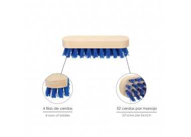 Cepillo Raices De Mano Fibra de PVC 4x9