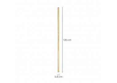Mango Madera Para Cepillo Barrendero Rosca 1200 x Ø 28 mm.