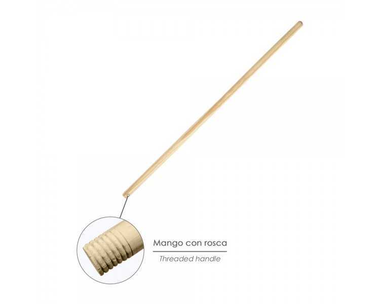 Mango Madera Para Cepillo Barrendero Rosca 1200 x Ø 28 mm.