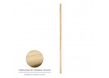 Mango Madera Para Cepillo Barrendero Rosca 1200 x Ø 28 mm.