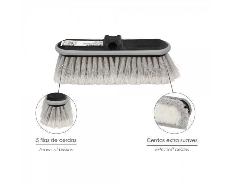 Cepillo Lavacoches Grande Extra Suave 28x9,5 cm. Protector De Goma. Limpieza De Coches, Camiones, Motos, Furgonetas