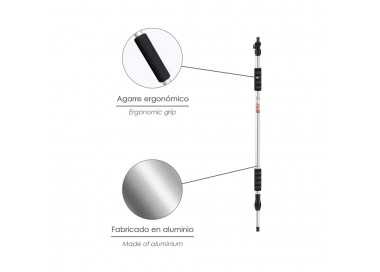 Mango Metalico Aluminio Para Cepillo Lavacoches. Medida de 100 a 150 cm .