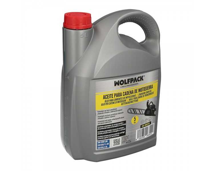 Aceite Para Cadenas y Barras Motosierra 5 Litros, Grasa Cadenas Motosierra, Lubricante Cadenas Motosierra