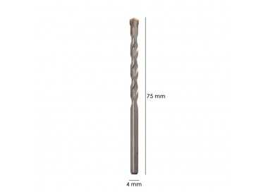 Broca Widia Piedra / Hormigón Ø 4 mm. Din 8039 Punta de Tungsteno.