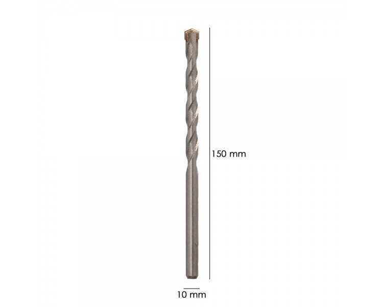 Broca Widia Piedra / Hormigón Ø 10 mm. Din 8039 Punta de Tungsteno.