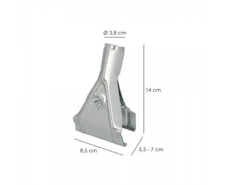 Garra Para Cepillo Barrendero, Mango Ø 28 mm. para Cepillos De 55 A 70 mm. Soporte Cepillo Barrendero,