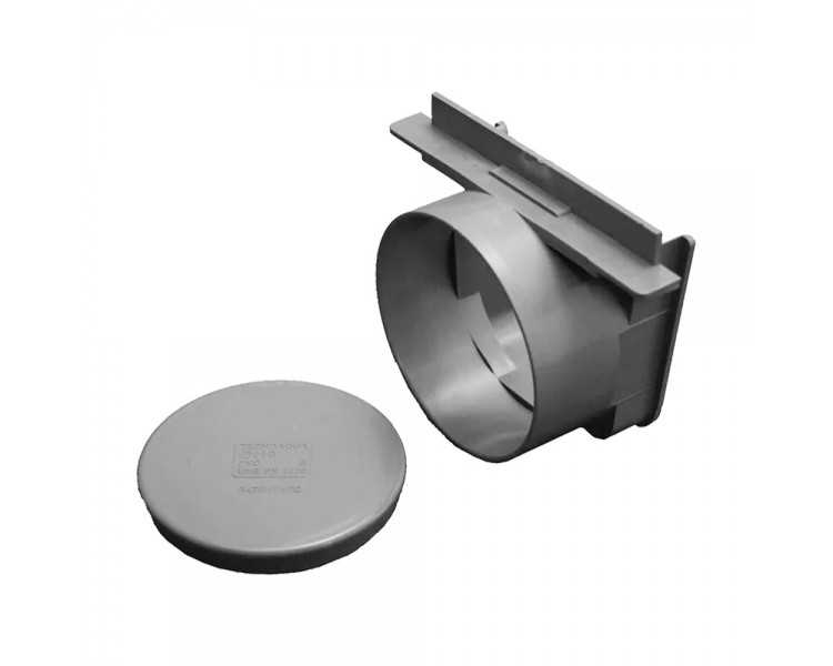 Tapa Para Canaleta Garaje Con Salida Ø 110 mm.
