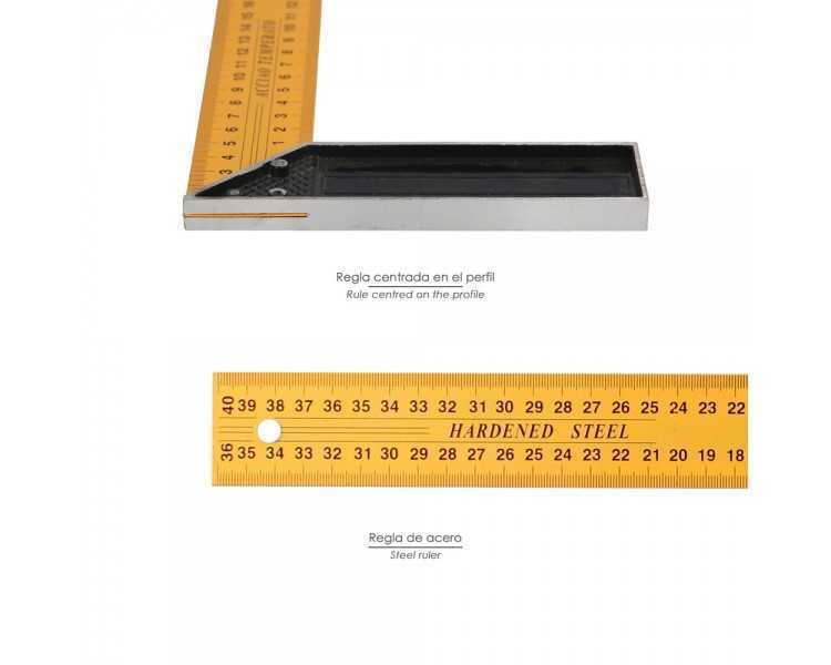 Escuadra Metalica 300 mm. Escuadra Carpintero, Escuadra Construcción,