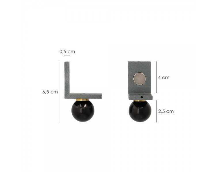 Juego Angulares Magneticos Para Reglas 40x40 mm. Nivel Pared, Nivelador Pared.