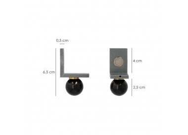 Juego Angulares Magneticos Para Reglas 40x40 mm. Nivel Pared, Nivelador Pared.