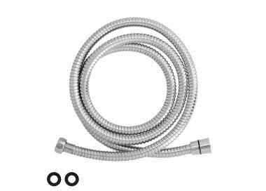 Flexo / Manguera Ducha Extensible Acero Inoxidable 1,7 a 2 Metros Accesorios de Latón. Flexible, Resistente a Torceduras,