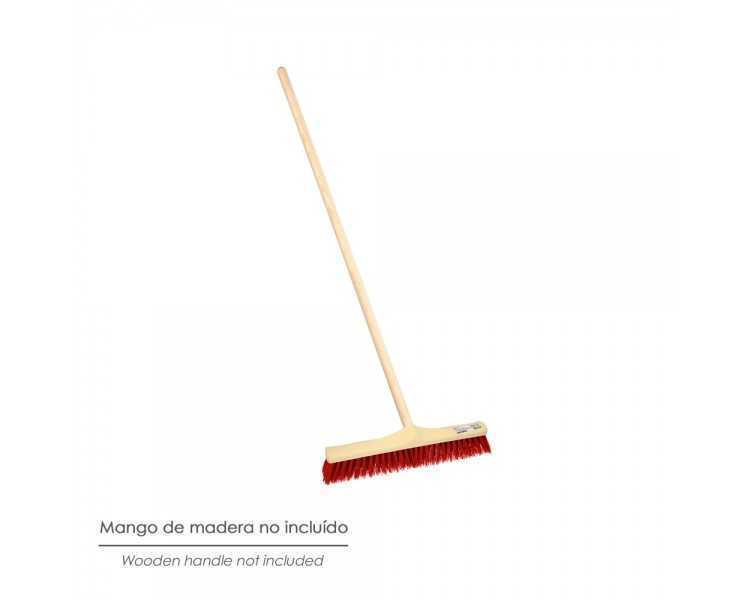 Cepillo Barrendero Industrial Fibra Suave PVC. Soporte Polipropileno 50 cm. (Sin Mango)