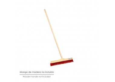 Cepillo Barrendero Industrial Fibra Suave PVC. Soporte Polipropileno 50 cm. (Sin Mango)