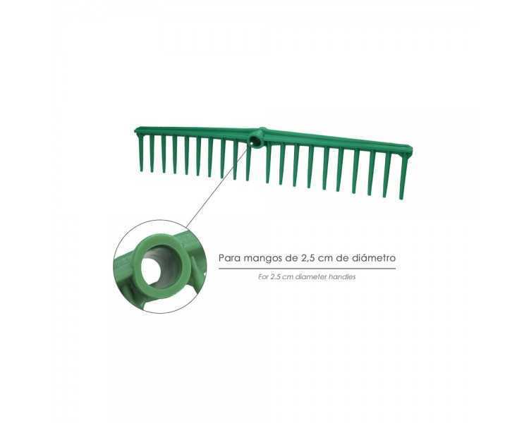 Rastrillo Polipropileno 20 Puas Profesional 63 cm. Rastrillo Jardin, Rastrillo Aceituna, Rastrillo Hojas, Cepillo Hojas Jardin,