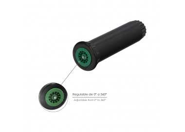 Difusor Emergente 3" Para GoteosToma H 1/2" Regulación 0-360º. Riego Por Goteo, Microaspersión, Riego Por Nebulizacion
