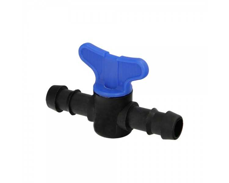 Llave De Paso Extra Para Tuberias Goteo Ø 16 mm. (Bolsa 50 Piezas) Riego Por Goteo, Microaspersión, Riego Por Nebulizacion