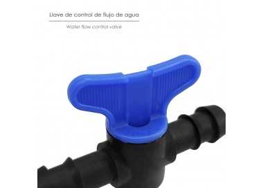 Llave De Paso Extra Para Tuberias Goteo Ø 16 mm. (Bolsa 50 Piezas) Riego Por Goteo, Microaspersión, Riego Por Nebulizacion