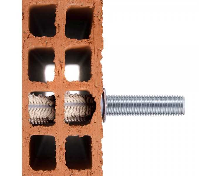 Tamiz Taco Quimico Largo Para Anclajes Quimicos Ø 16x330 mm. Seccionable (Bolsa 5 unidades)