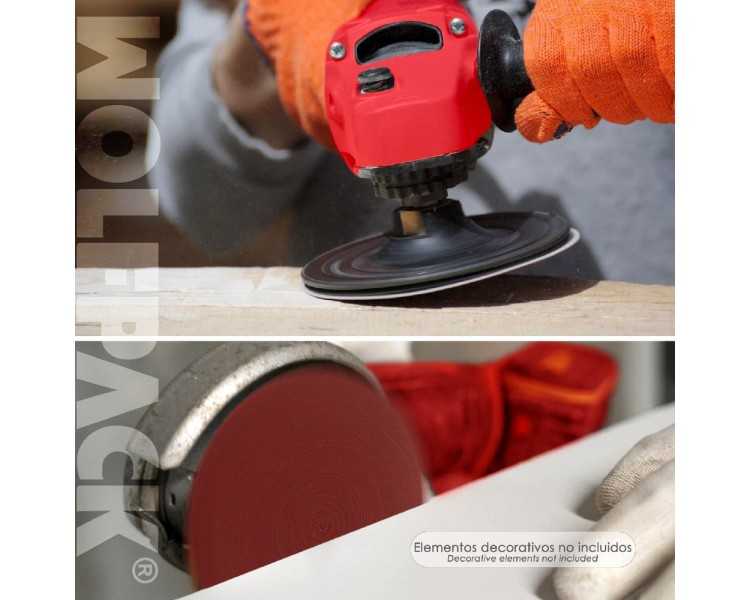 Lija Recambio Velcro Amoladora Ø 115 mm. Grano 120 (10 Piezas)