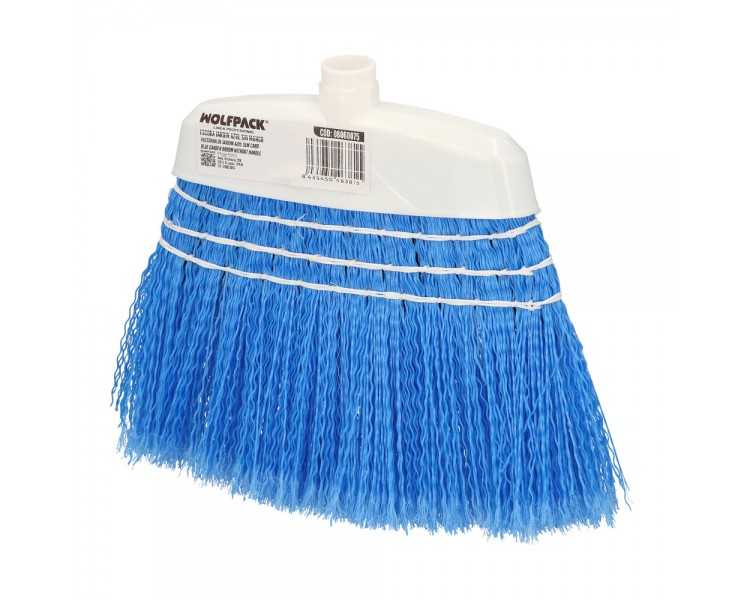 Escoba Jardin Azul Con Cordones Sin Mango, Escoba Terrazas, Terrazas, Cocheras, Calles,