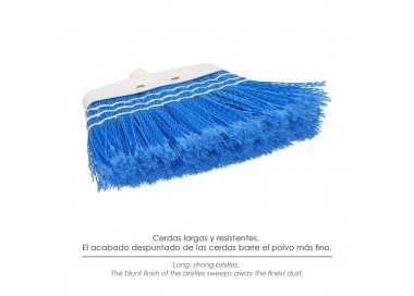 Escoba Jardin Azul Con Cordones Sin Mango, Escoba Terrazas, Terrazas, Cocheras, Calles,