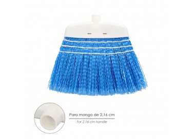 Escoba Jardin Azul Con Cordones Sin Mango, Escoba Terrazas, Terrazas, Cocheras, Calles,