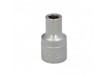 Llave Vaso 1/2" Hexagonal 8 mm. Perfil de 6 caras. Acero Cromo Vanadio, Aristas Redondas
