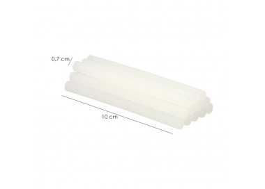 Barras De Pegamento Caliente Ø 7,2 mm. Blister 12 Unidades. Barras Silicona, Pegamento Pistola Termofusible, Silicona Pistola