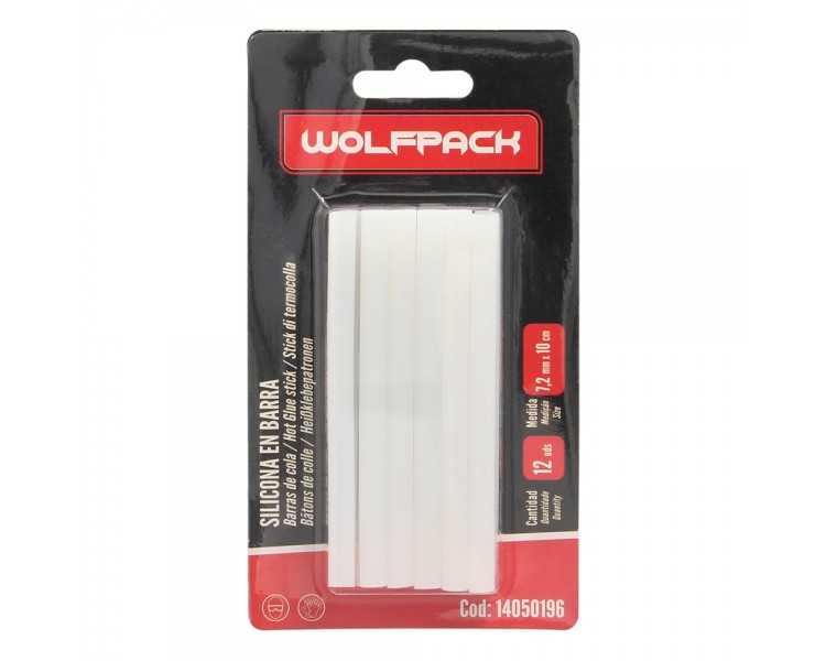 Barras De Pegamento Caliente Ø 7,2 mm. Blister 12 Unidades. Barras Silicona, Pegamento Pistola Termofusible, Silicona Pistola