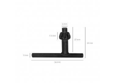 Llave Portabrocas Para Taladro Ø 10 mm. llave De Repuesto Para Taladro Universal, Llave De Mandril